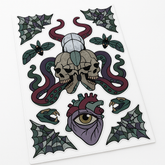 Dark Academia Skull Glass Wall Grabber